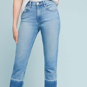 Anthropologie High-Rise Straight Cropped Jeans